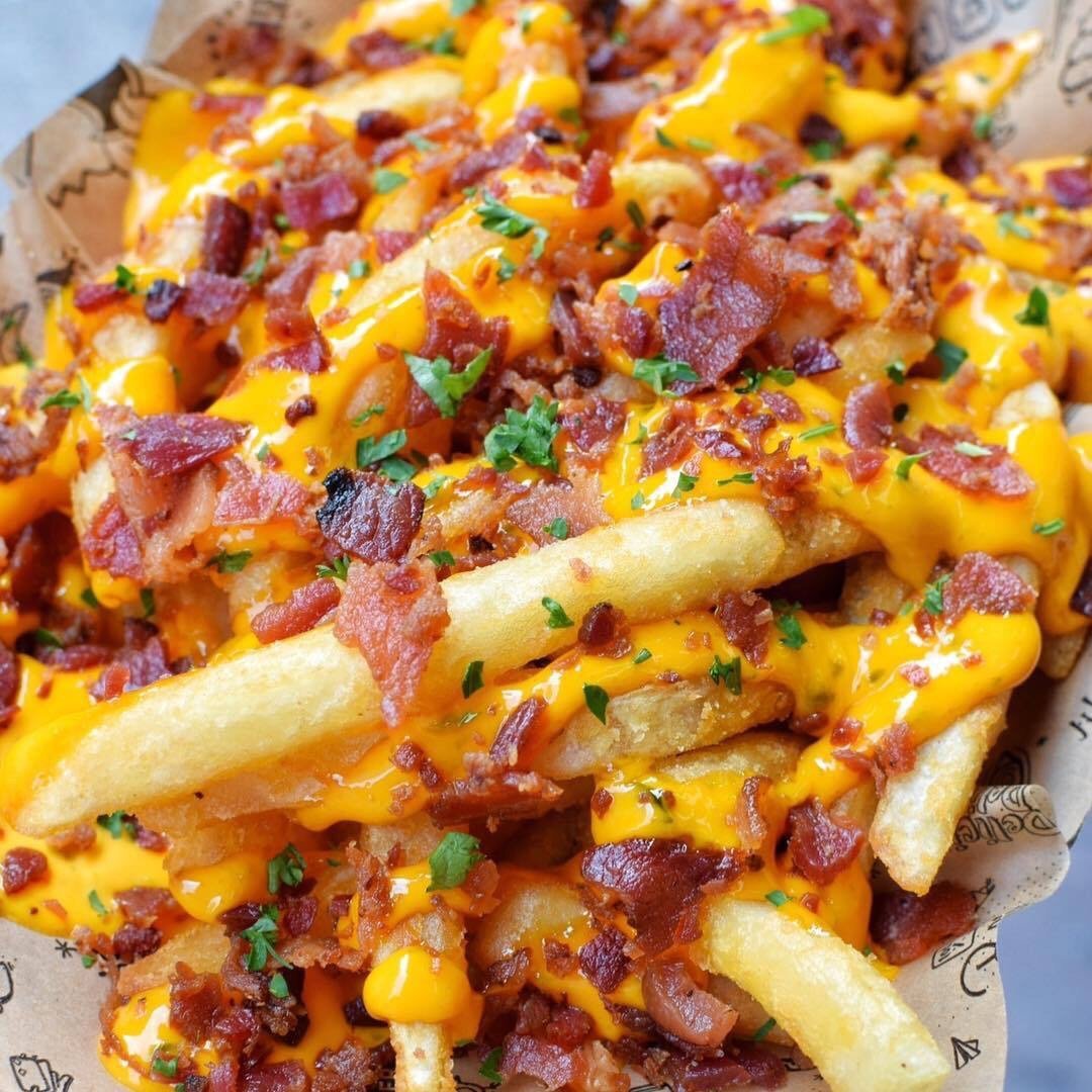 All Bacon cheesy fries XL 0,5kg