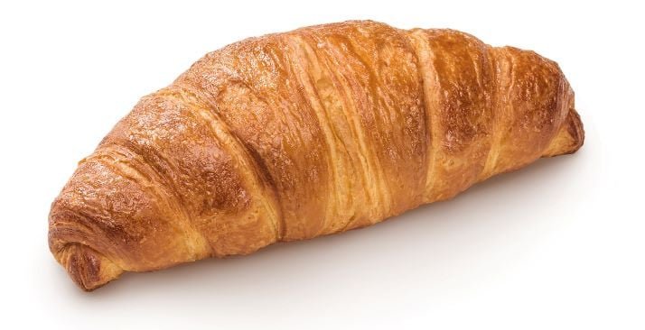 Croissant pufos cu crema de caramel