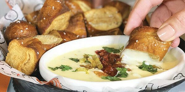 Pretzel Bites and Queso