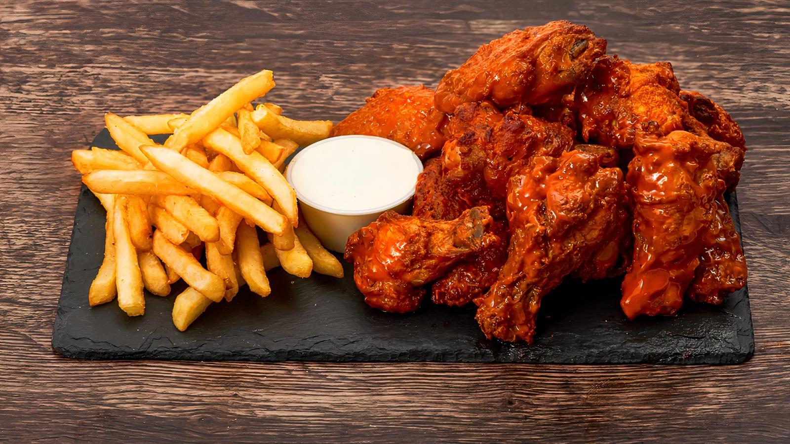 16 Piece Crispy Wings and Fries Combo