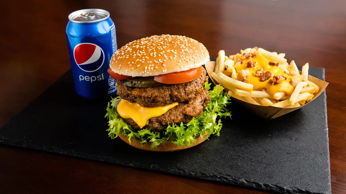 Double Burger Menü