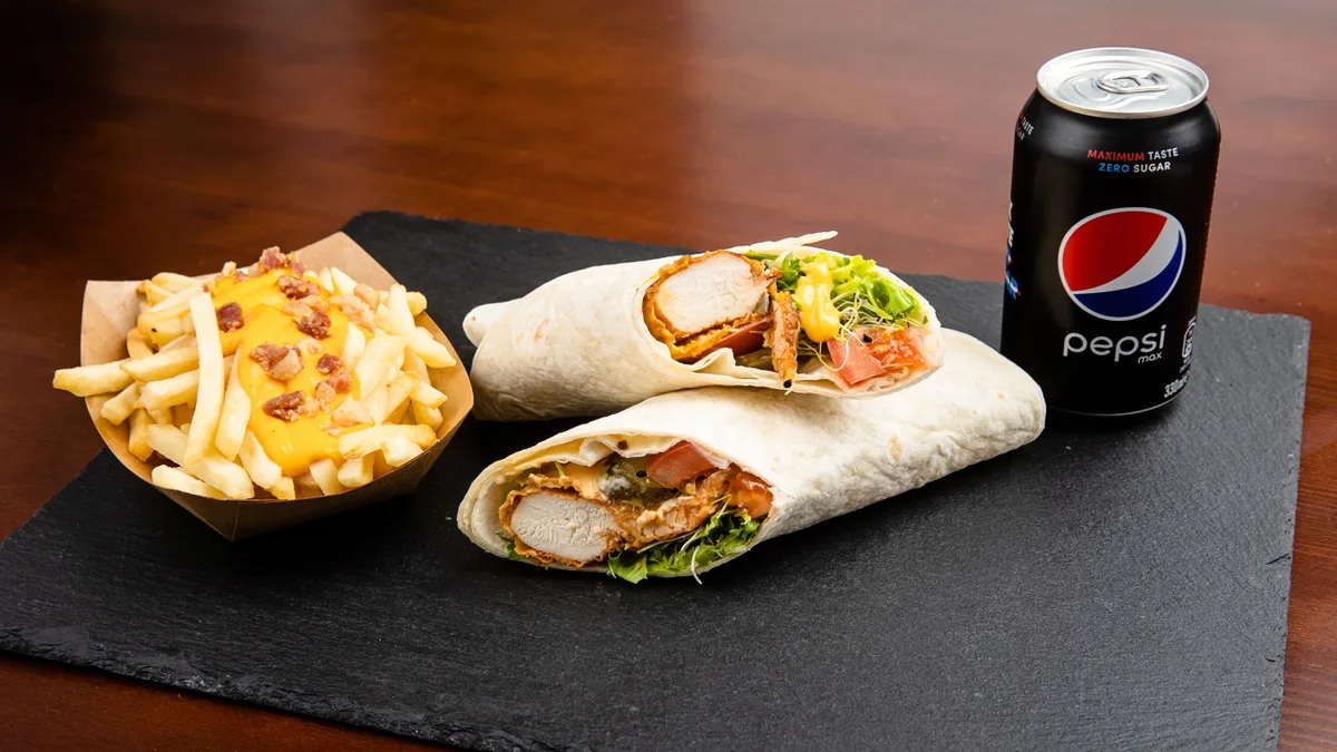 WingZ Wrap Menü