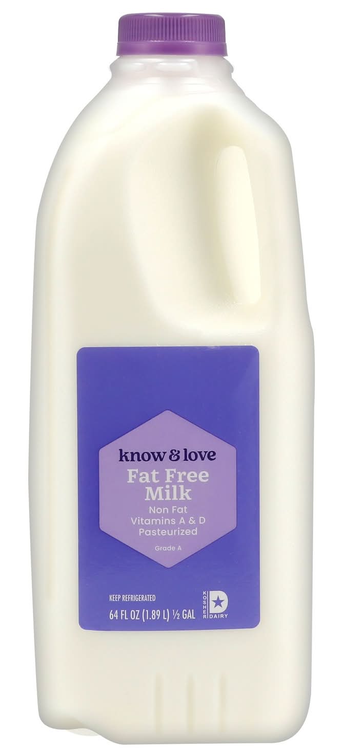 Know and Love Fat Free Milk (64 fl oz)