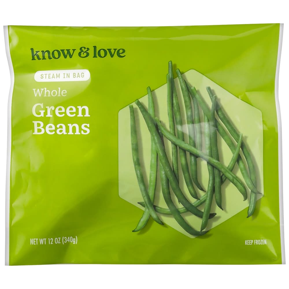 Know and Love Steam Whole Green Beans (12 oz)