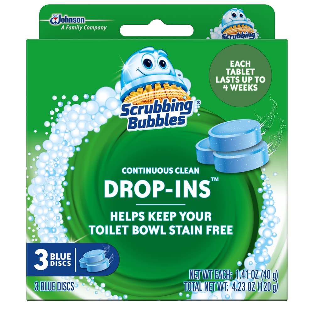 Scrubbing Bubbles Drop-Ins Continuous Clean Toilet Cleaning Tablets (3 x 1.41 oz)