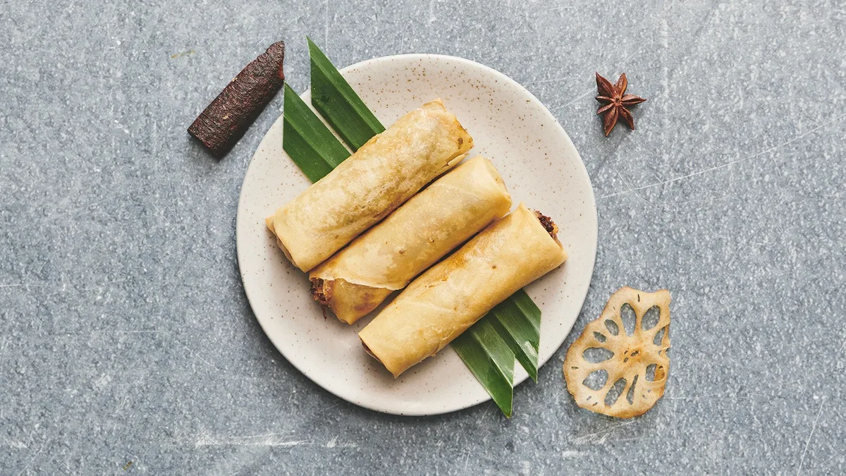 Hjemmelavede stor forårsruller 3stk(Oksekød)