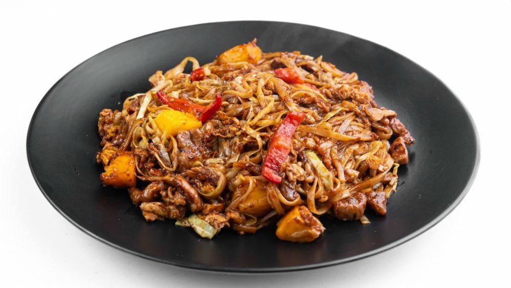 R1 / Tăiței orez, rață, mango, ardei gras și sos Teriyaki - 450g