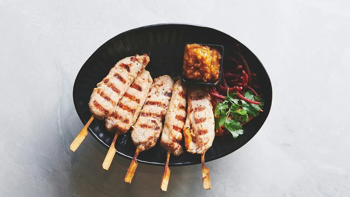 07. Grillet Kyllingbryst Satay  (3 stk)