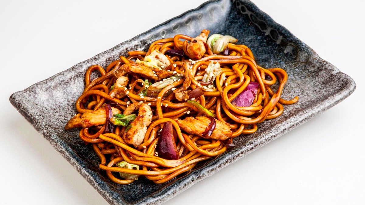 Citrusos teriyaki tészta