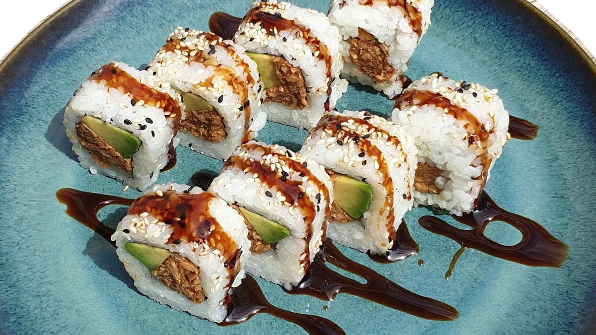 Teriyaki lazac and avokádó (8db)