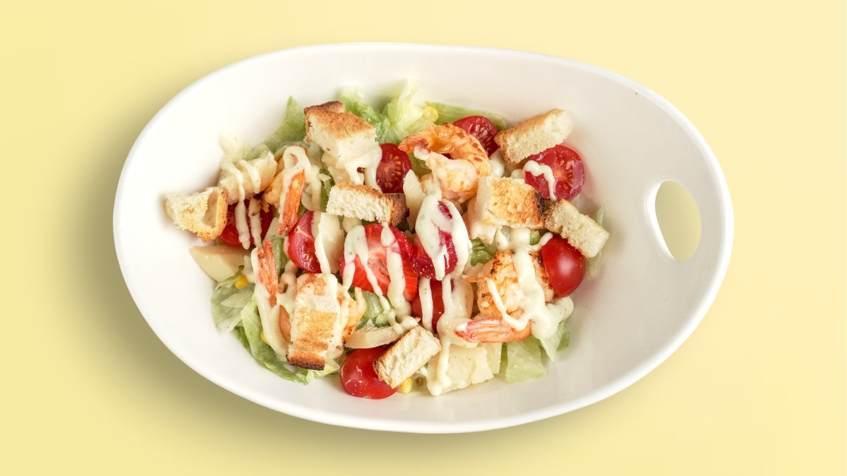 Caesar Salad with Shrimp