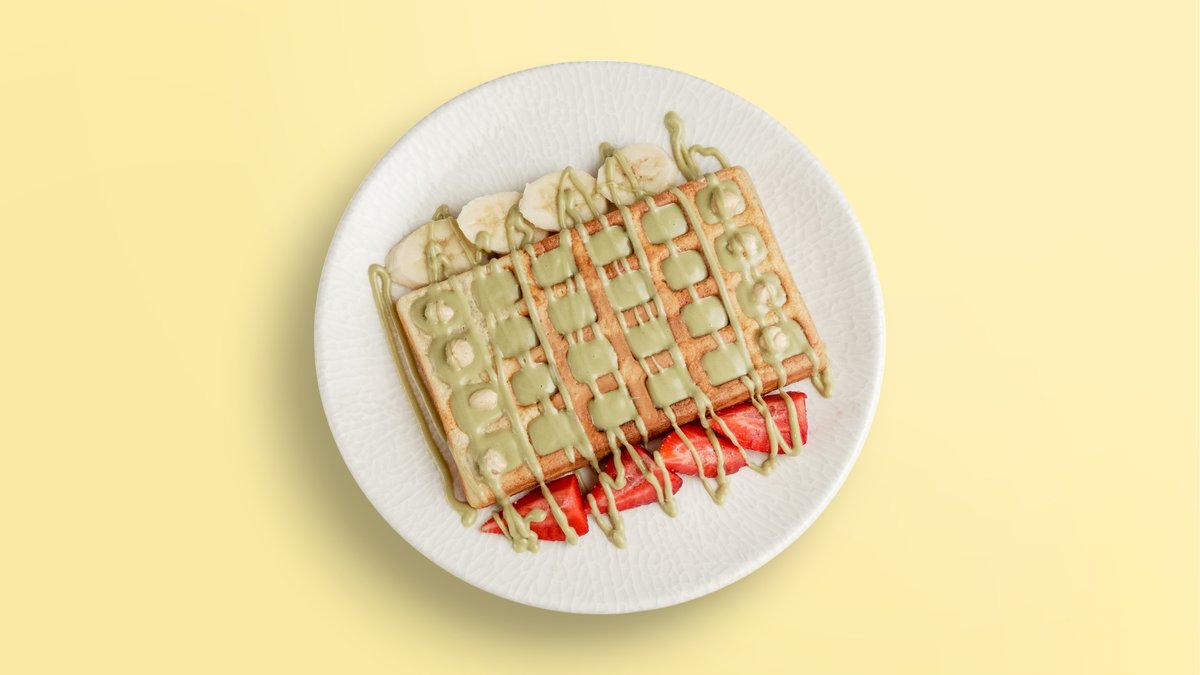 Waffles with Pistachios