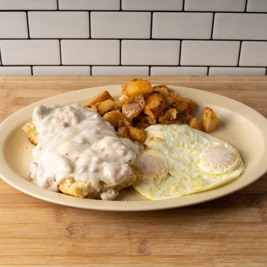 Biscuits with Sausage Gravy Half Two eggs
