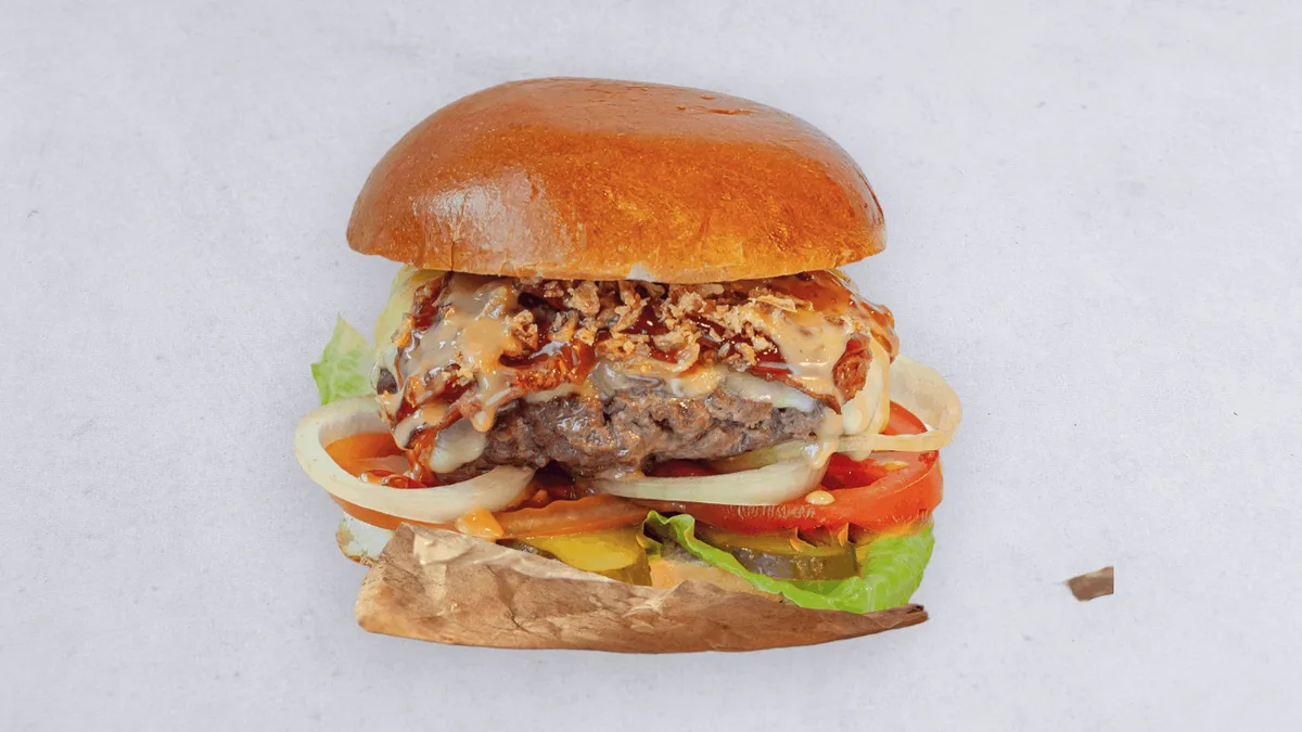Peanut and Bacon Burger
