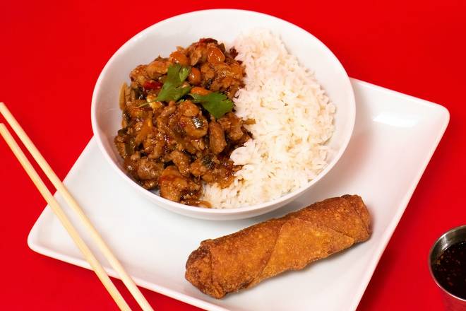 Bowl and Egg Roll