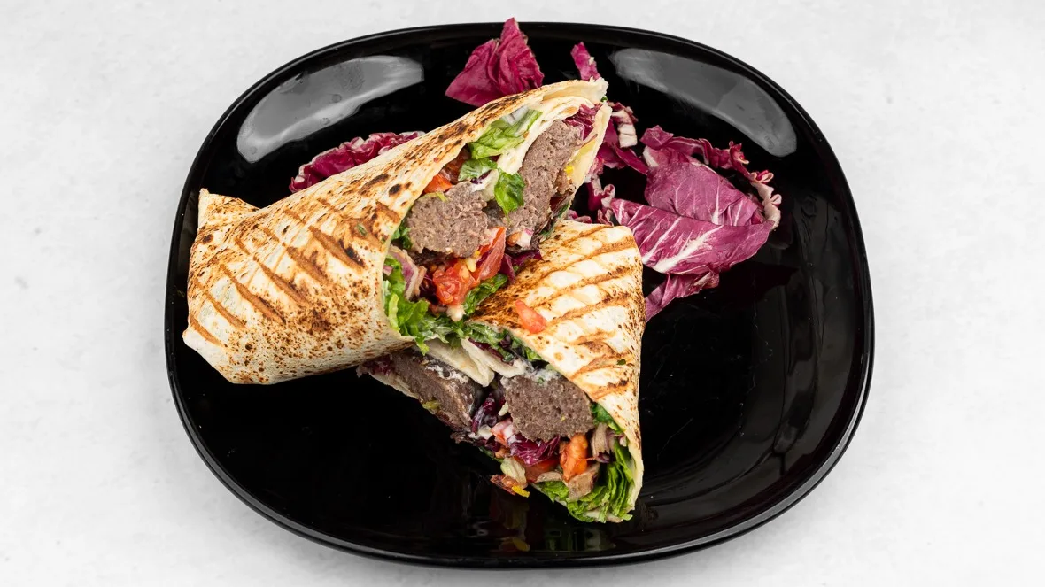 Kofta kebab wrap