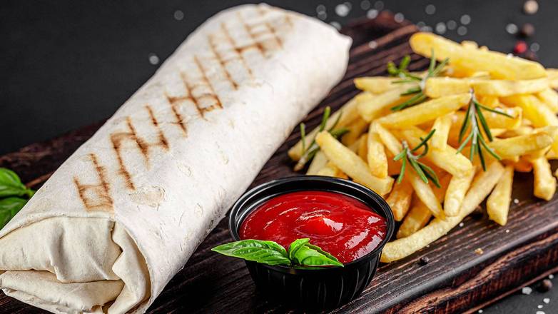 Crab Cake Pita Wrap