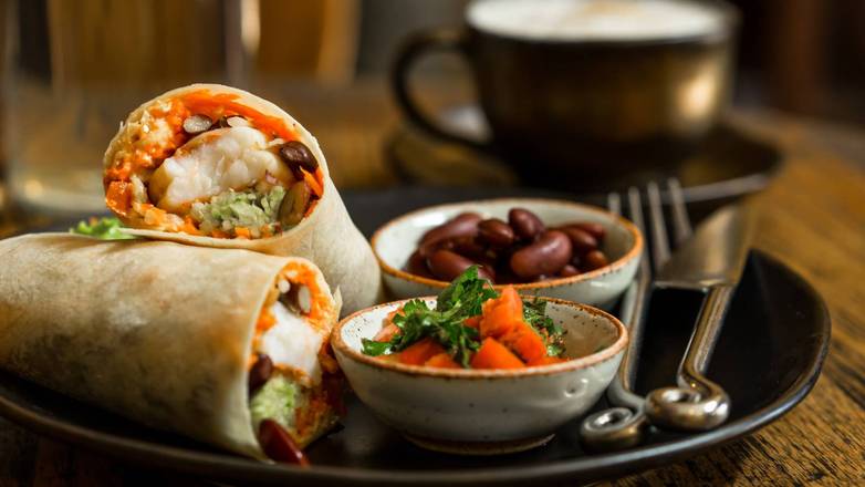 Shrimp Kebab Pita Wrap