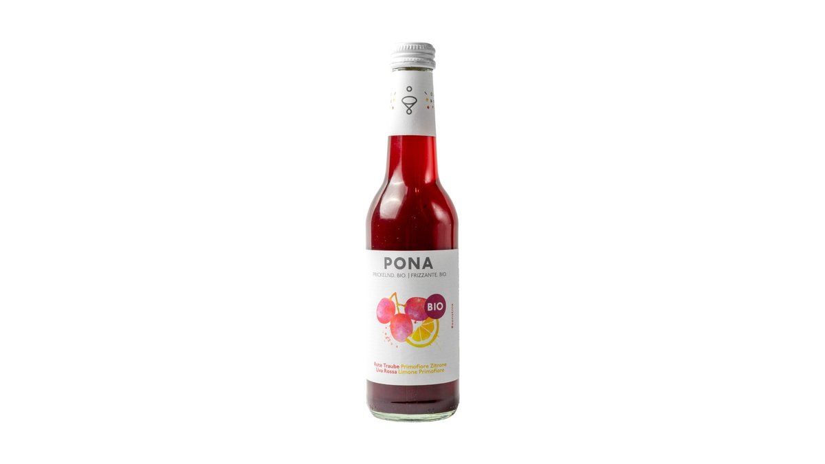 Pona Bio-Fruchtsaft Rote Traube Primofiore Zitrone 0,33l