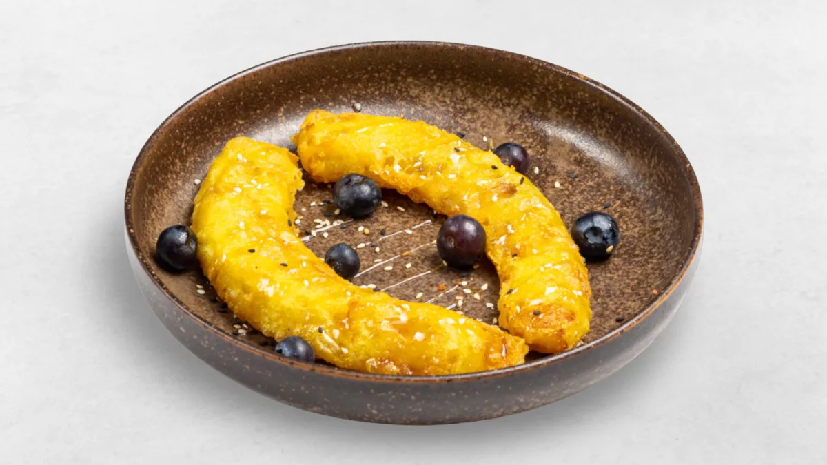 Gebackene Bananen mit Honig