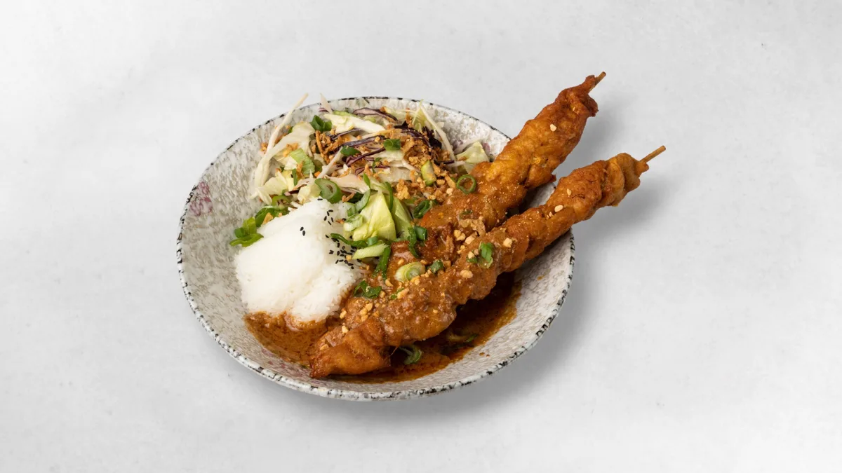 Hühnerspieße mit Satay Soße