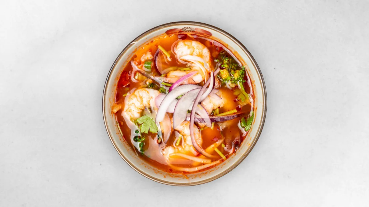 Süss-Sauer Garnelen Suppe