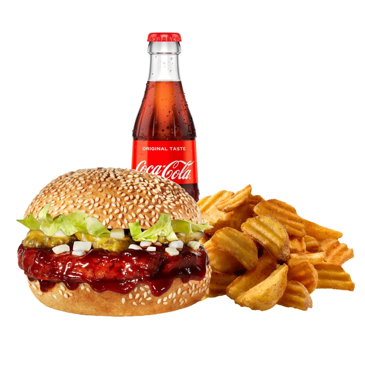 Sticky Licky BBQ Burger Combo