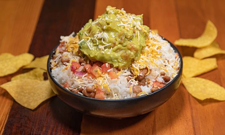 Meatless Rice Bowl (Includes Chips)