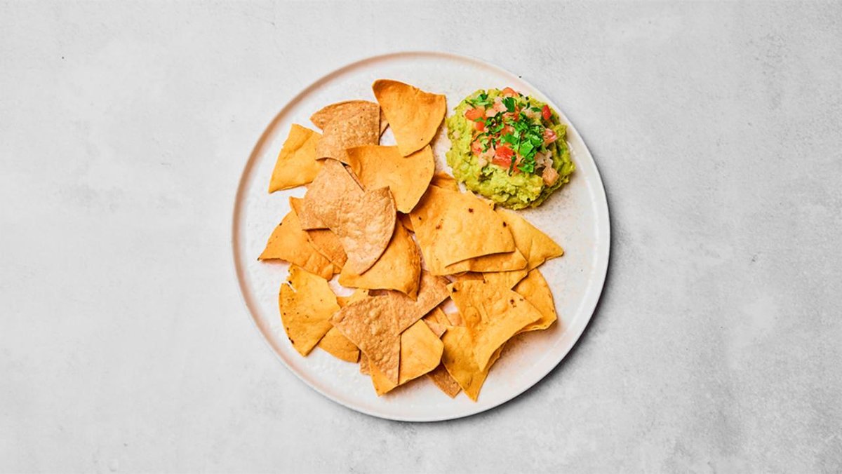 Guacamole con totopos (veg