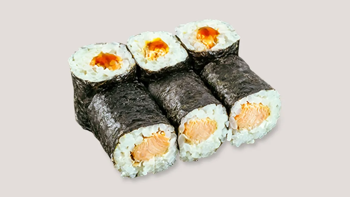 76. Fried Salmon Maki