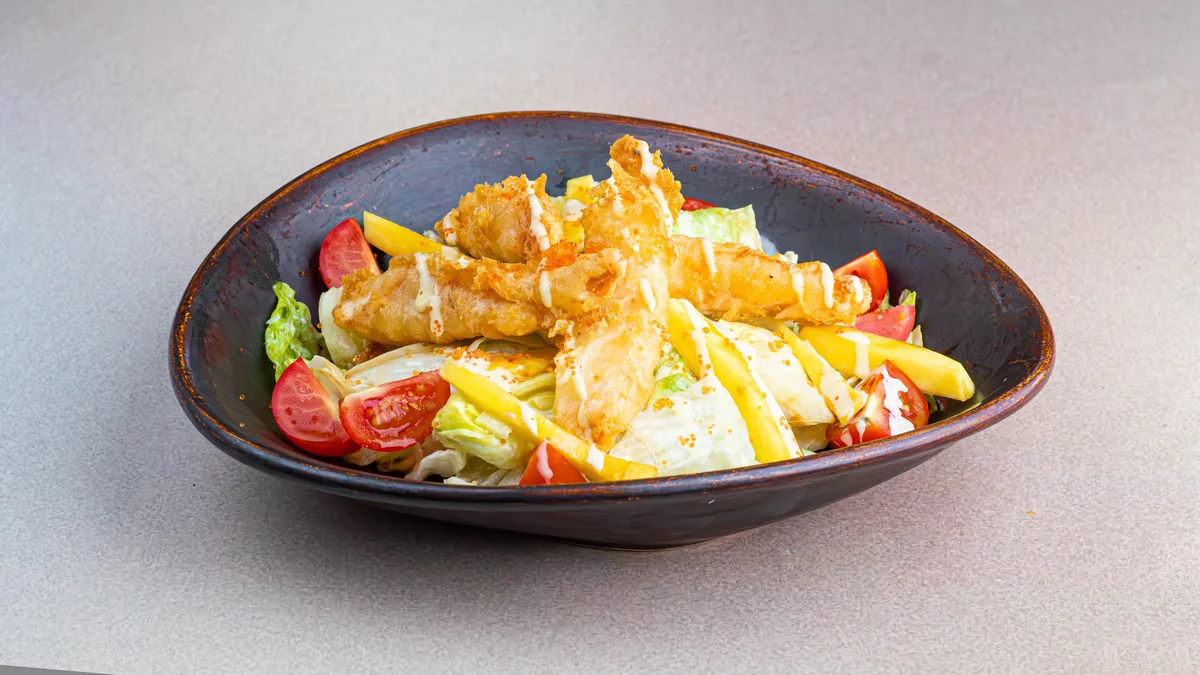 Crispy Salmon Salad
