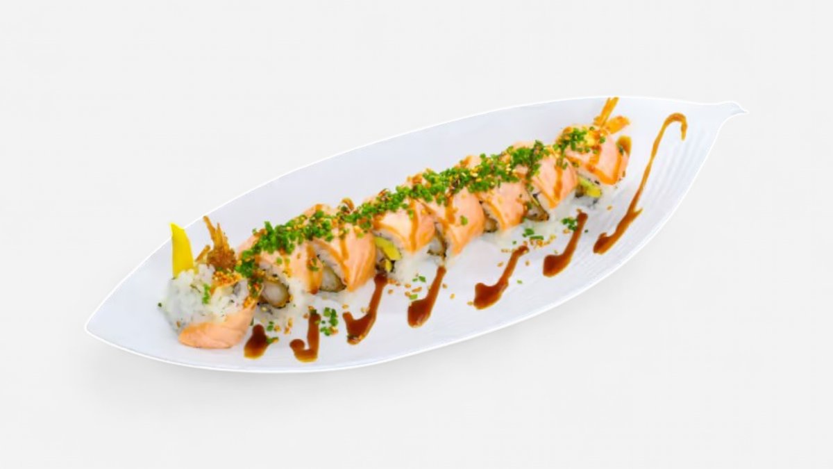 24.Tempurarejer Grillet Laks Deluxe Roll