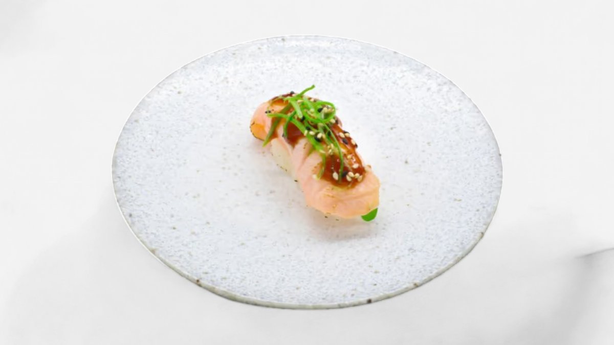 60.Nigiri grillet laks