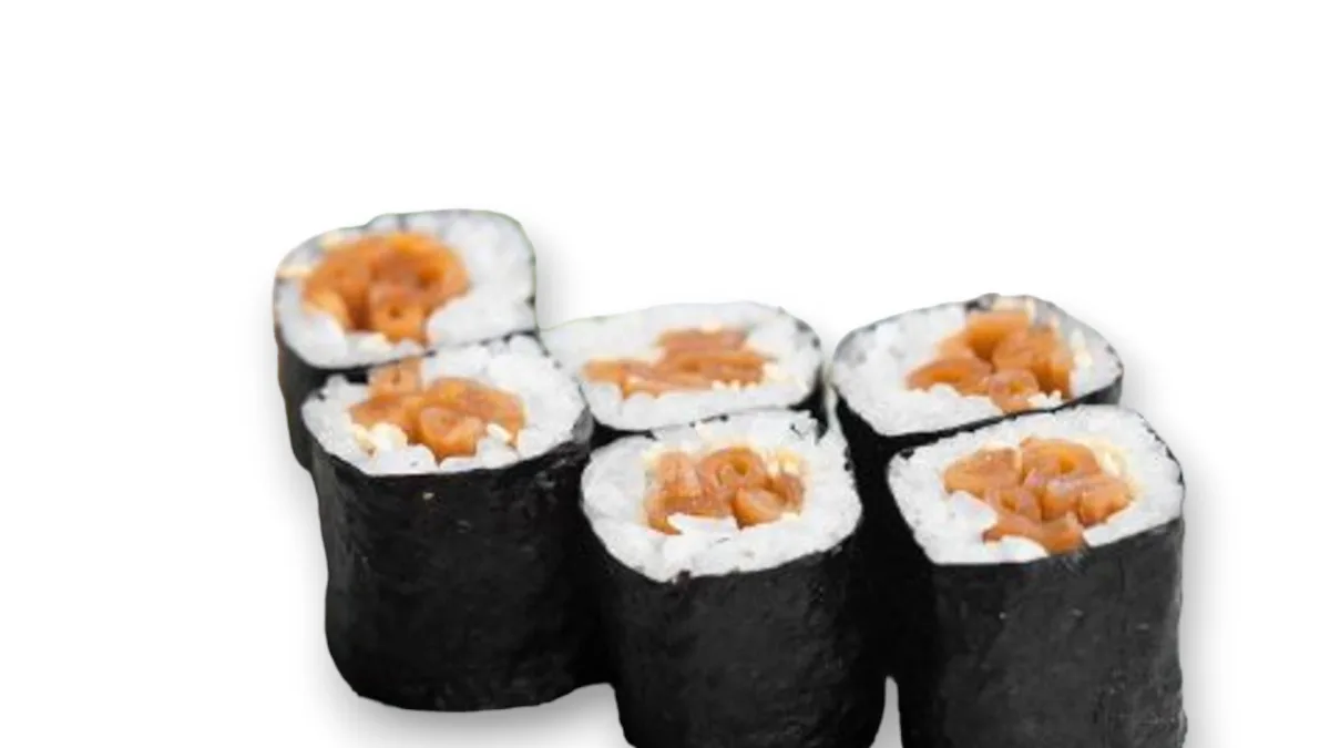 Spicy carrot lox hosomaki
