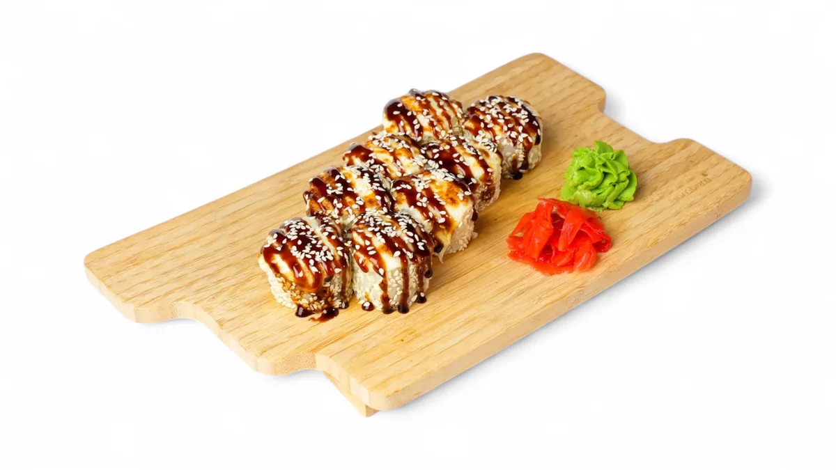 Baked Roll with Cheese Sauce