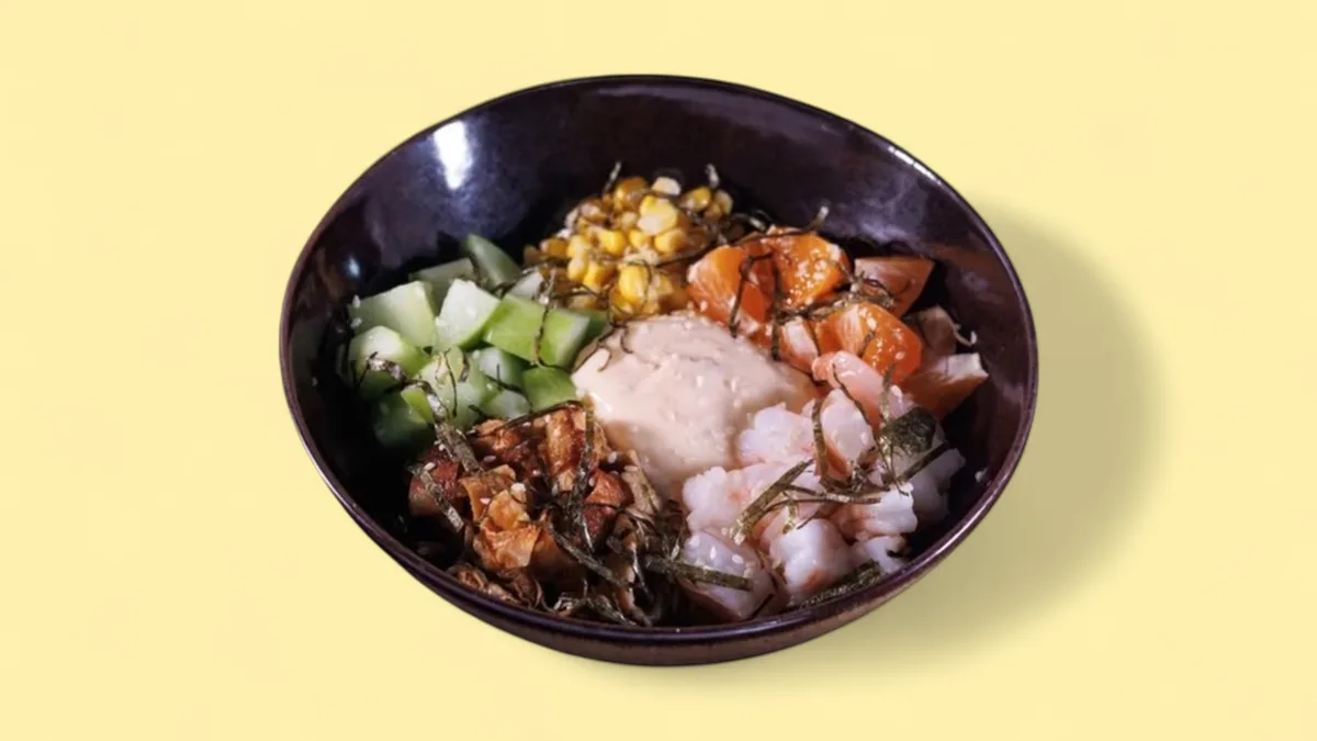 Poke with shrimp