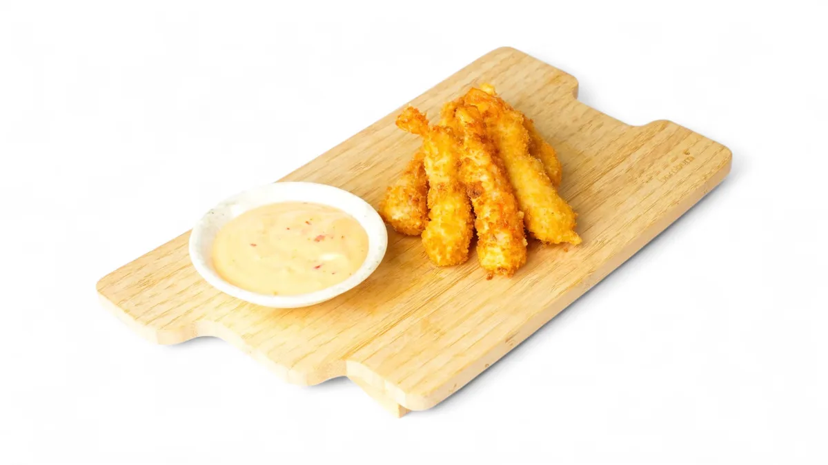 Shrimp tempura in breadcrumbs 6