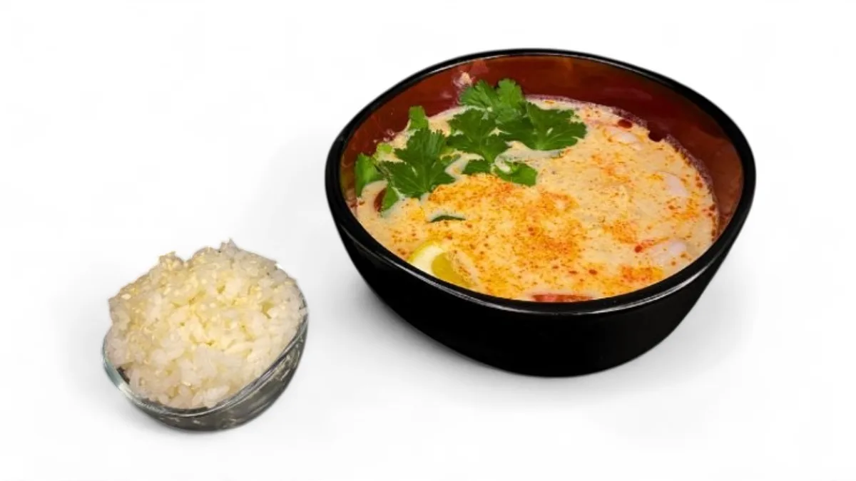 Tom Yam with shrimp