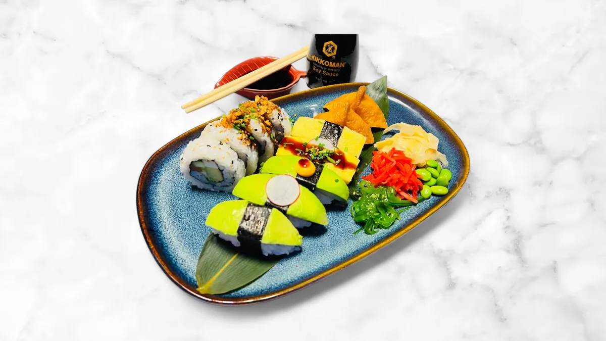 Vegetarisk Sushi - 9 bitar