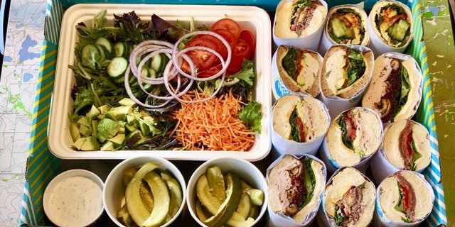 Signature Sandwich and Salad Combo Tray