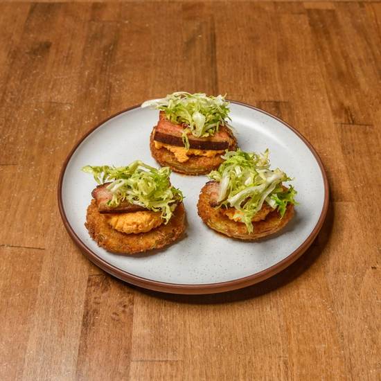 Fried Green Tomato BLT Stack