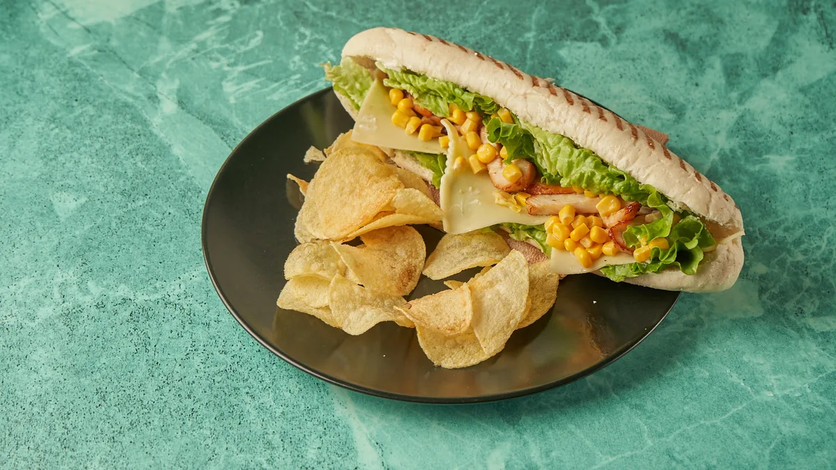 Sandwich Panini Grille Κοτόπουλο Φιλέτο
