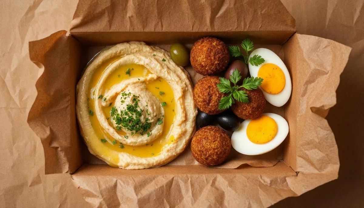 Falafel and Hummusz (kis adag)