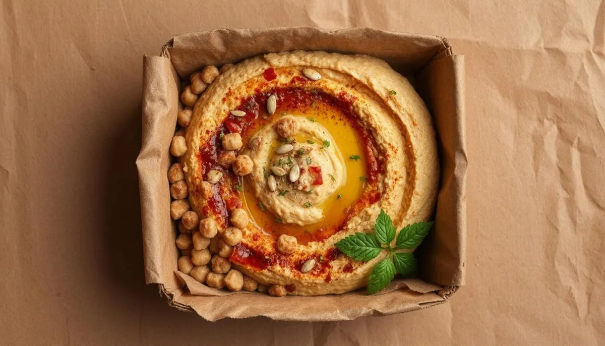 Pikáns Hummusz and Pita