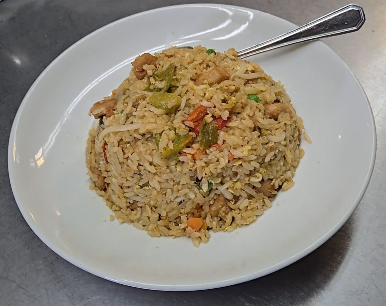 Green Chile Chicken Fried Rice