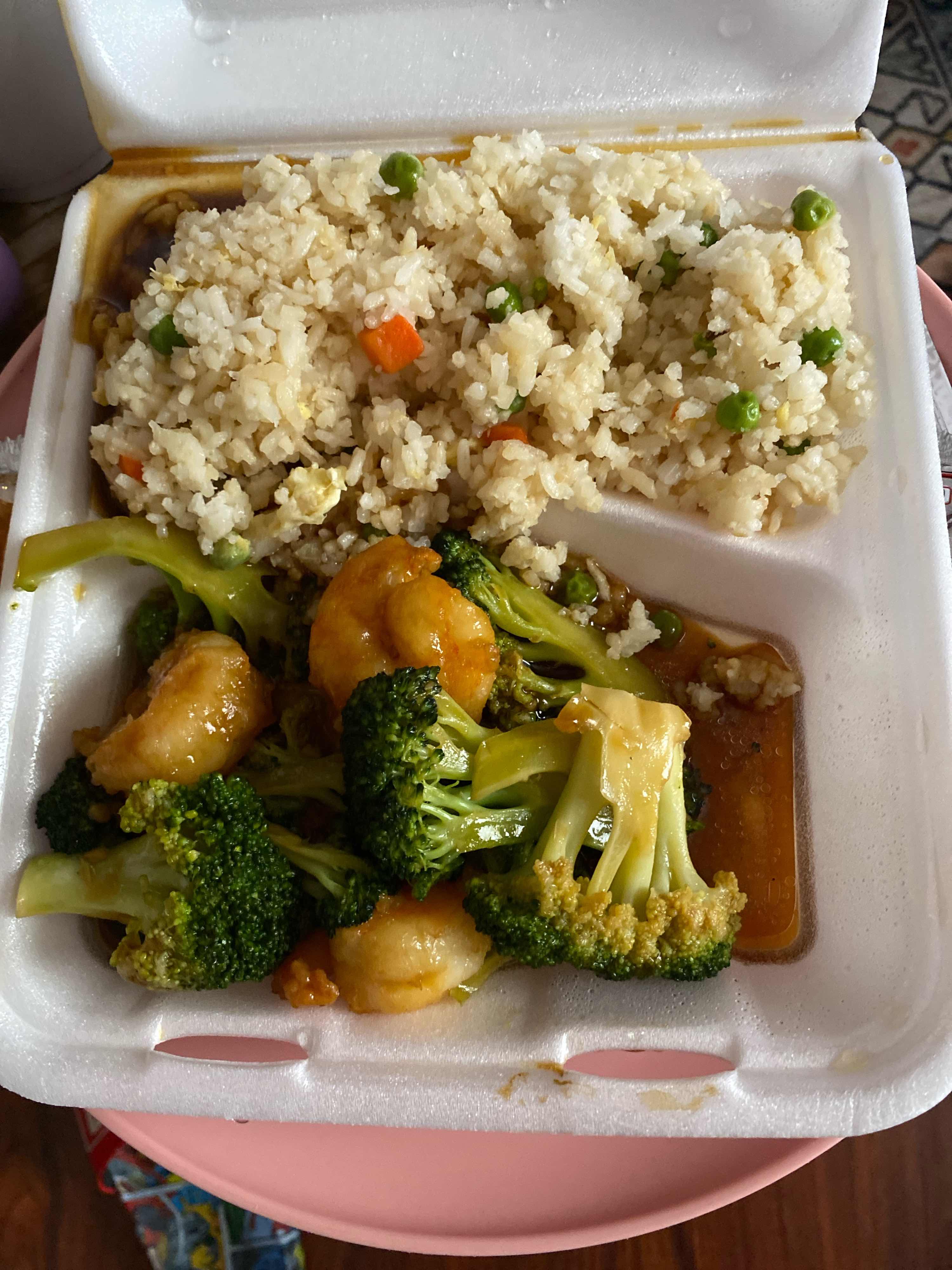 (L) Shrimp and Broccoli