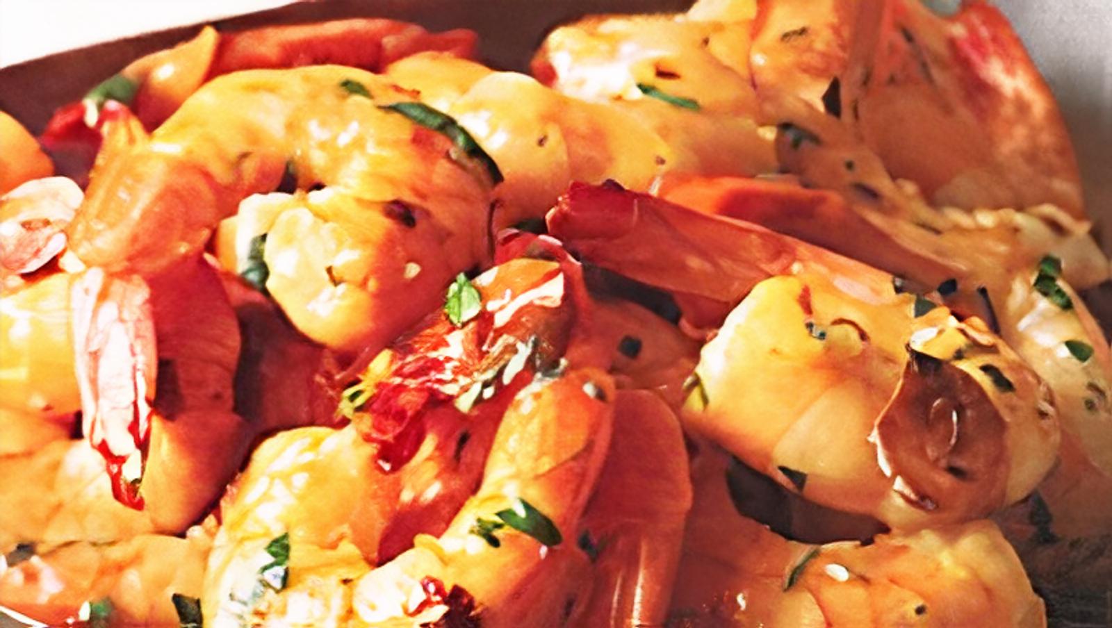 (L) Shrimp with Garlic Sauce