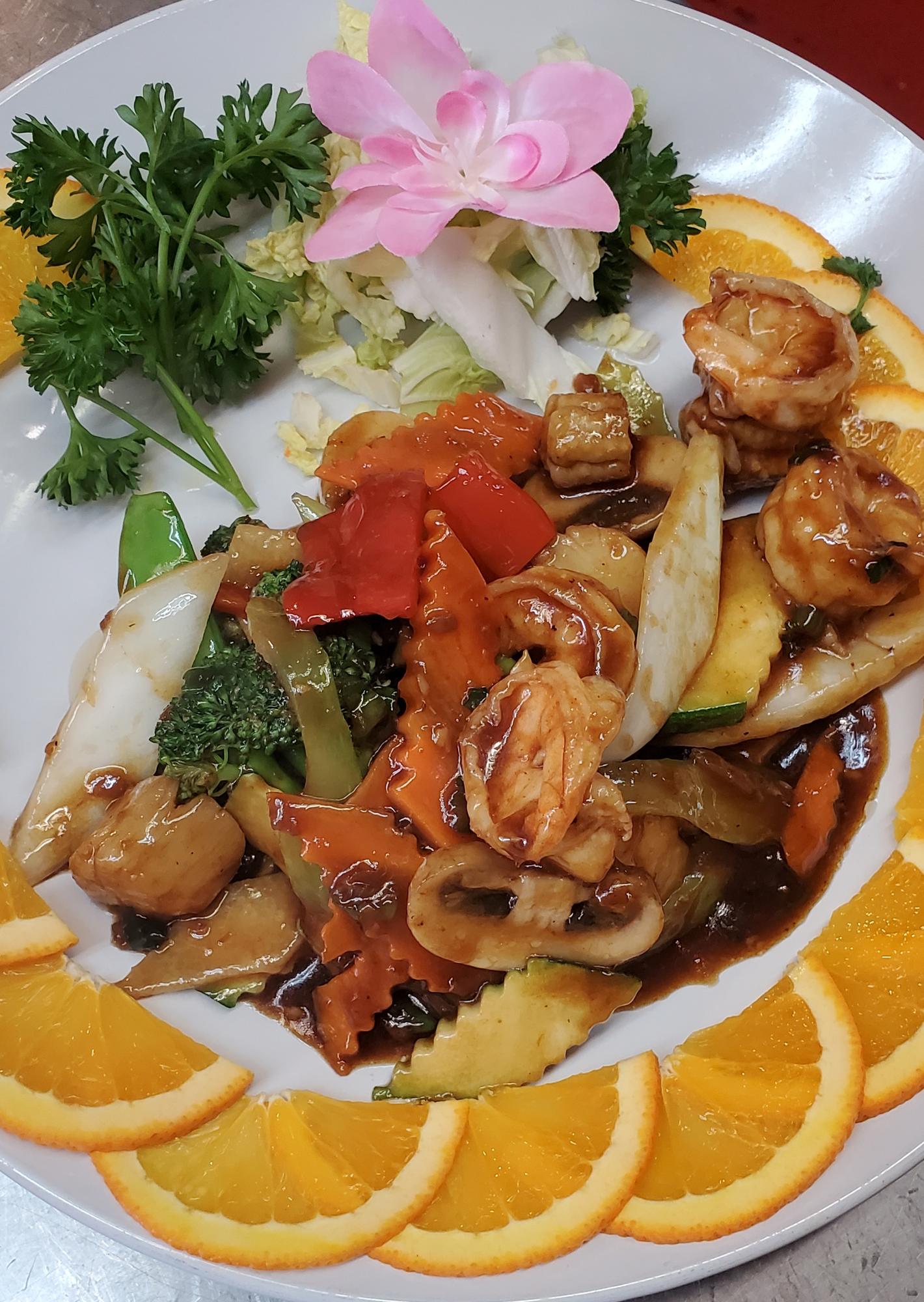 Sha Cha Scallops and Shrimps