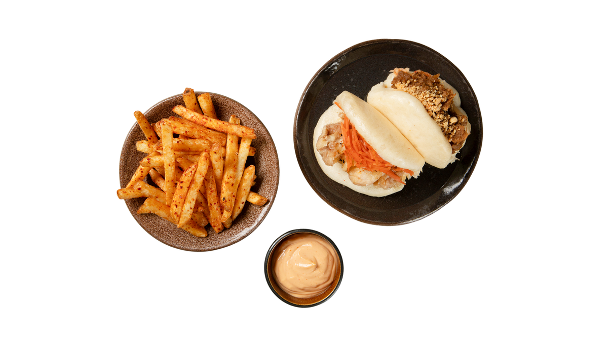 2 Baos and Fries