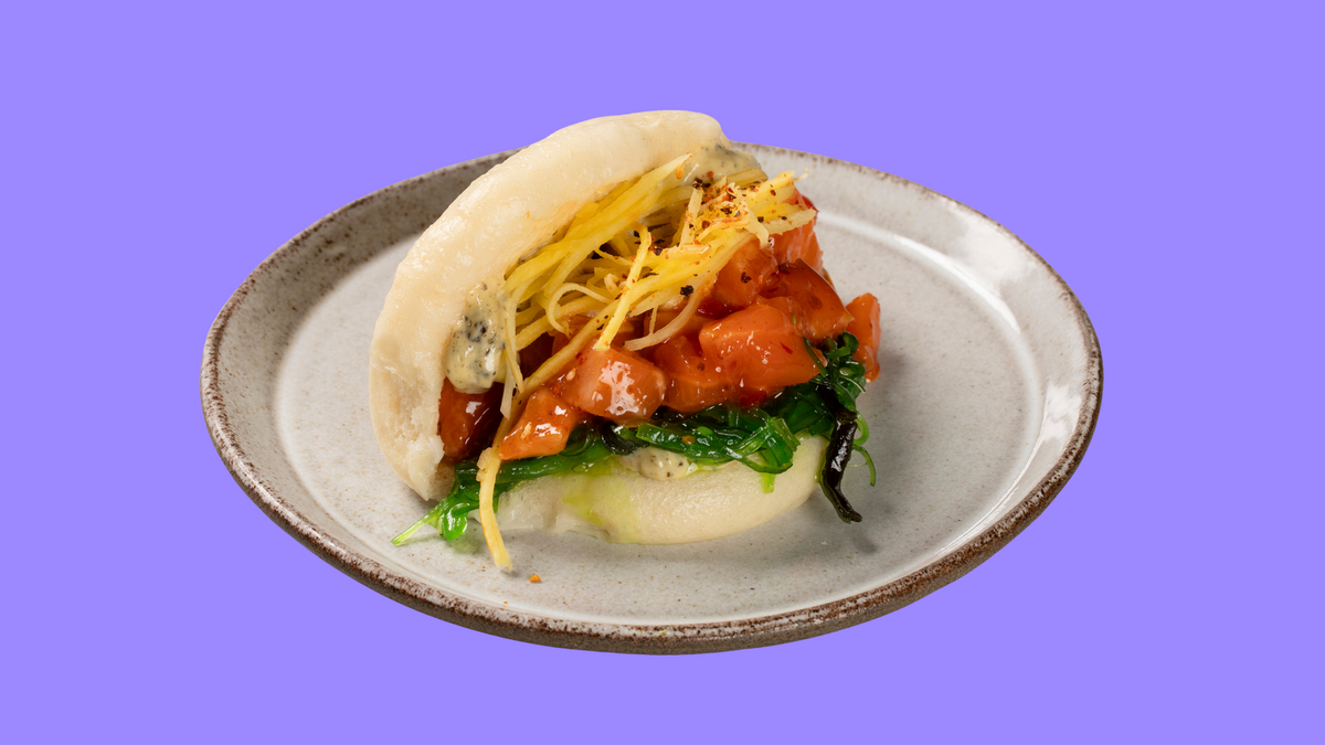 Salmon bao